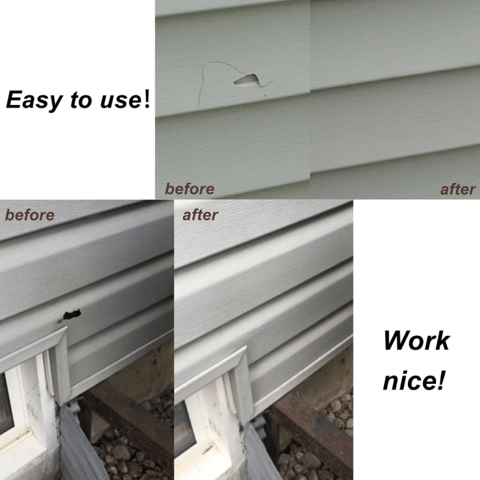 10 Vinyl Siding Repair Kit Cover Cracks Holes or Blemishes on Vinyl ...